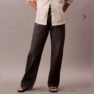 NWT CALVIN KLEIN 90s Straight Jeans, Black Fog, Size 30